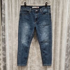 TIN HAUL Pieced Back Pocket High Rise Skinny Jeans